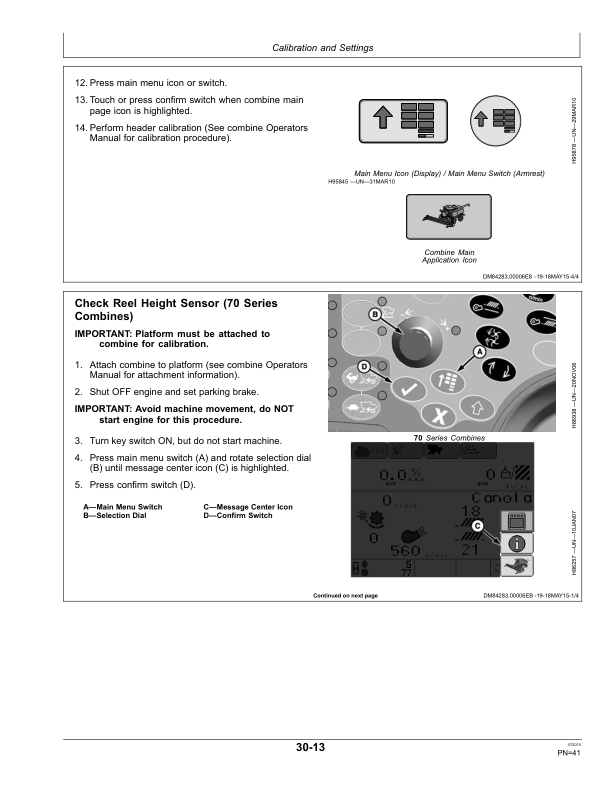 John Deere 600FD Series Flexible Draper Platforms 630FD, 635FD, 645FD, 640FD (785001-) (North American) Operator's Manual (OMHXE90219) - Image 3