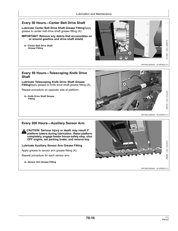 John Deere 630FD, 635FD, 640FD & 645FD Flexible Draper Platforms (South American Edition) Operator's Manual (OMHXE94126) - Image 3