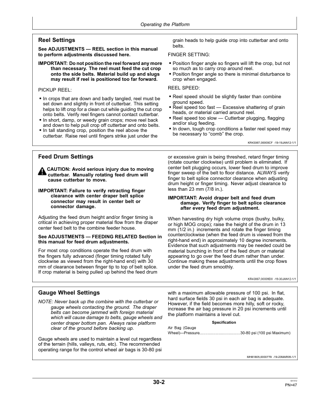 John Deere 930D & 936D Draper Platforms Export Edition (686151-740100) Assembled in Domodedovo, Russia Operator's Manual (OMJZ900D) - Image 3