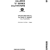 John Deere Killefer 5C1-5C9, 8C1-8C12 C Series Cultivator (Includes Parts List ) Operator's Manual (OMK3449)