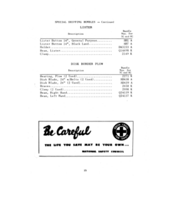 Alternative view of John Deere Killefer 5C1-5C9, 8C1-8C12 C Series Cultivator (Includes Parts List ) Operator's Manual (OMK3449)