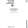 John Deere 24C Toolbar, 24-4FK Flexible Bedder Operator's Manual (OMK38020)
