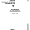 John Deere CWK Liquid or Granular Herbicide Incorporator Operator's Manual (OMK38102)