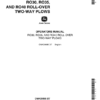 John Deere RO30, RO35, RO40 Roll-Over Two-Way Plows Operator's Manual (OMK39085)