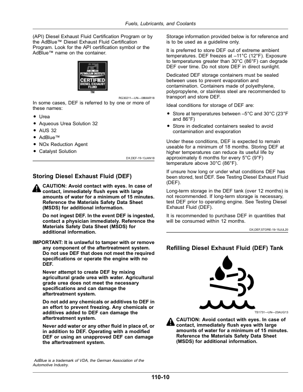 John Deere STS 12, STS 16, STS 20 Self-Propelled Sprayer (023001-024000) (Export Edition) Operator's Manual (OMKK103855) - Image 3