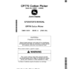 John Deere CP770 Cotton Picker (240001-248999) (North American) Operator's Manual (OMKK108191)