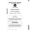 John Deere CS770 Cotton Stripper (240001-248999) (North American) Operator's Manual (OMKK108240)