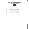John Deere CS770 Cotton Stripper (240001-248999) (Export Edition) Operator's Manual (OMKK108242)