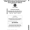John Deere 400R, 408R, 410R, 412R, 600R, 612R, 616R Self-Propelled Sprayer/Spreader (240001-) (North American) Operator's Manual (OMKK110207)