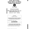 John Deere M724, M732, M740, M724i, M732i, M740i Trailed Crop Sprayers Operator's Manual (OMKK114536)