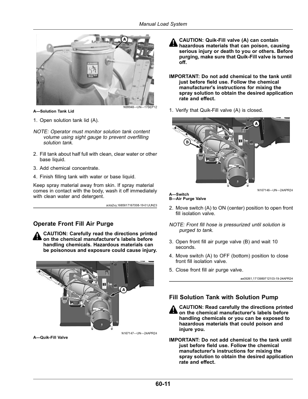 John Deere 400R, 408R, 410R, 412R, 600R, 612R, 616R Self-Propelled Sprayer/Spreader Operator's Manual (OMKK122675) - Image 3