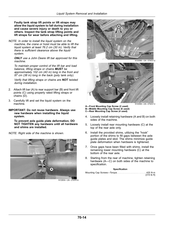 John Deere 400R, 408R, 410R, 412R, 600R, 612R, 616R Self-Propelled Sprayer/Spreader Operator's Manual (OMKK122678) - Image 3