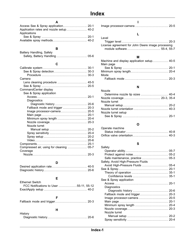 John Deere Sea & Spay Select 408R, 410R, 412R, 612R, 616R Self-Propelled Sprayers (Export) Operator's Manual (OMKK123189) - Image 2