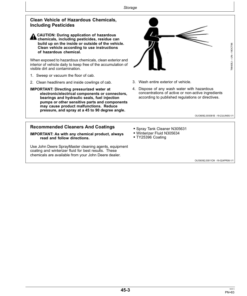 Alternative view of John Deere Direct Injection System R4030, R4038 Self-Propelled Sprayers Operator's Manual (OMKK15798)