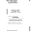 John Deere 7660 Cotton Pickers Operator's Manual (OMKK16562)