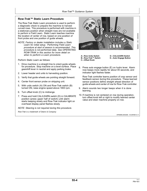 John Deere 7460 Cotton Strippers North America (042001-043000) Operator's Manual (OMKK17159) - Image 2