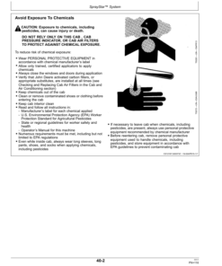 Alternative view of John Deere R4023 Self-Propelled Sprayers Operator's Manual (OMKK19804)