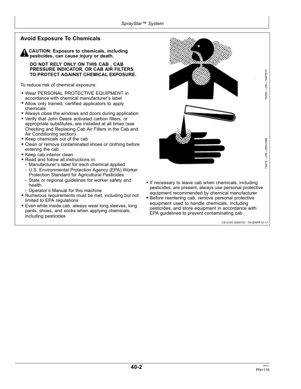 John Deere R4023 Self-Propelled Sprayers Operator's Manual (OMKK19804) - Image 2