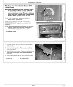 Alternative view of John Deere 1590 Grain Drills Operator's Manual (OMKK20121)
