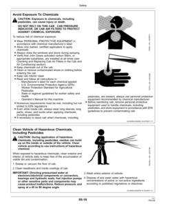 Alternative view of John Deere R4030 & R4038 Self-Propelled Sprayer/Spreader Export Edition (006001-011100) Operator's Manual (OMKK21487)