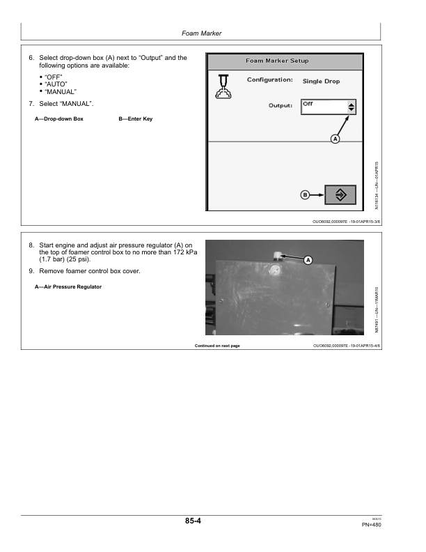 John Deere R4030, R4038 & R4045 Boom SprayerExport Edition (011001- ) Operator's Manual (OMKK25480) - Image 3