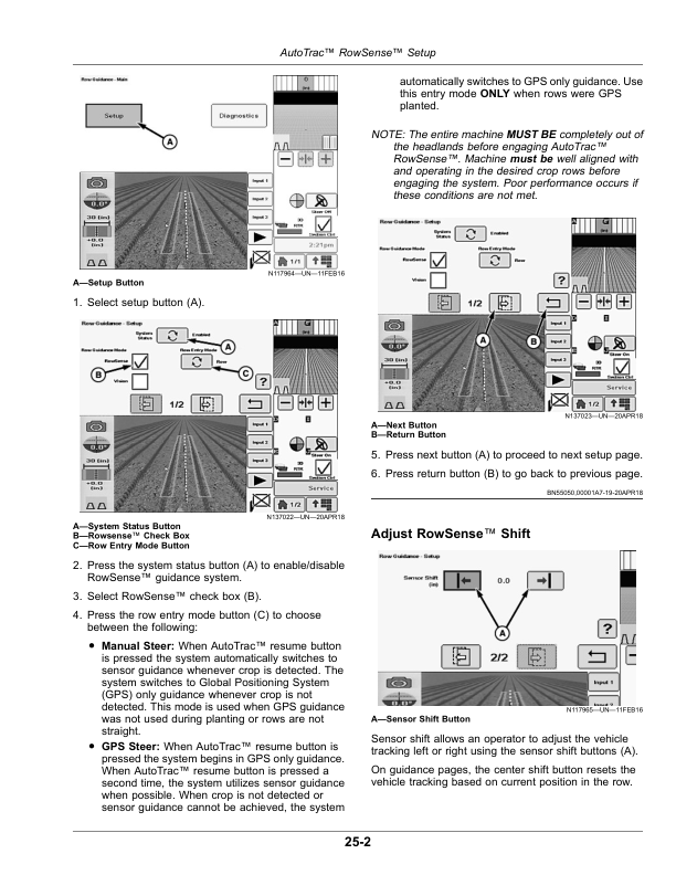 John Deere AutoTrac RowSense, AutoTrac Vision (-MY17) Operator's Manual (OMKK26405) - Image 2