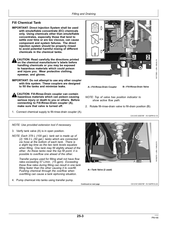 John Deere R4030, R4038 & 4045 Self-Propelled SprayersDirect Injection SystemAustralia Edition Operator's Manual (OMKK31380) - Image 3