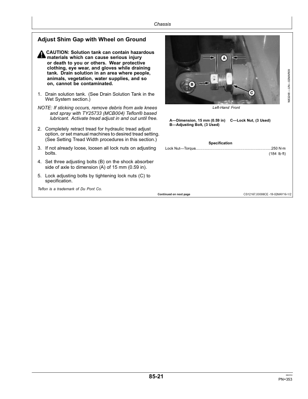 John Deere R4023 Self-Propelled Sprayers Operator's Manual (OMKK32647) - Image 3