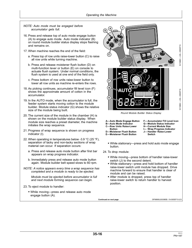 John Deere CP690 Cotton Picker (Export Edition) Operator's Manual (OMKK33832) - Image 3