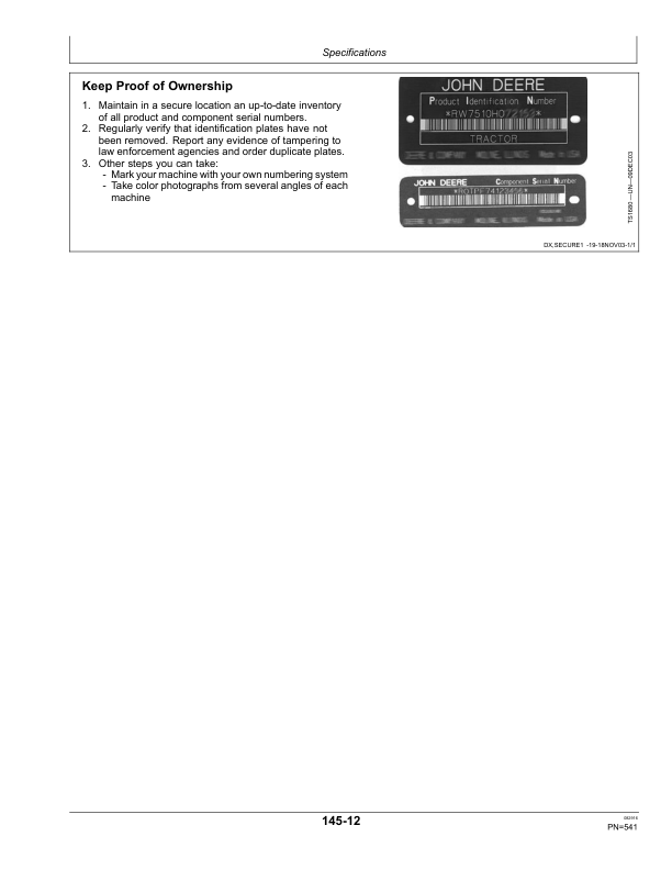 John Deere CS690 Cotton Stripper (Export Edition) Operator's Manual (OMKK33839) - Image 3