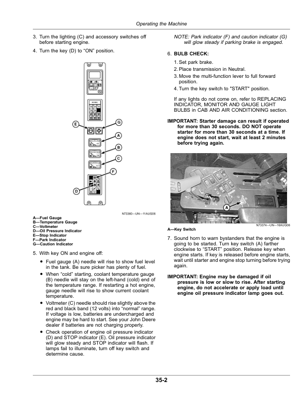 John Deere 9970 Self-Propelled Cotton Picker - Stage III Machine (030001-) (Worldwide Edition) Operator's Manual (OMKK52098) - Image 2