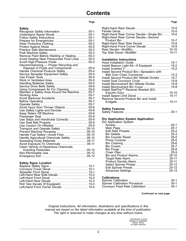 John Deere DN495 Dry Spinner Spreader Operator's Manual (OMKK52695) - Image 3