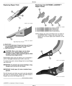 Alternative view of John Deere 915 V-Ripper (Manufactured in Monterrey) Operator's Manual (OMKK54117)