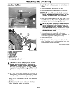 Alternative view of John Deere 945 Integral Reversible Moldboard Plows Operator's Manual (OMKK54124)