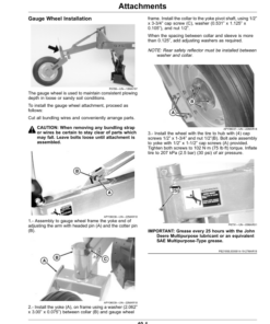 Alternative view of John Deere 975 Integral Reversible In Furrow Moldboard Plows Operator's Manual (OMKK54128)