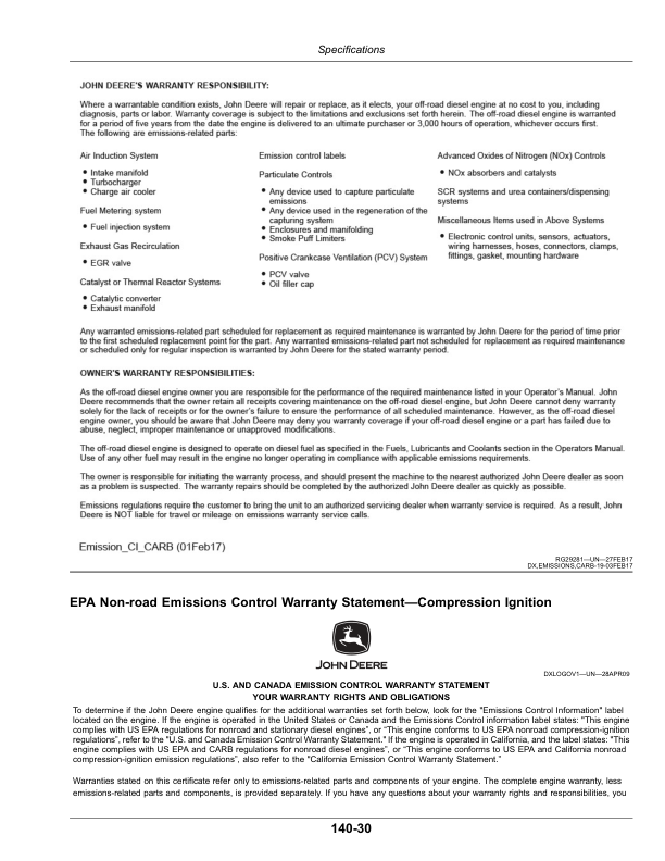 John Deere R4023 Self-Propelled Sprayer Operator's Manual (OMKK61607) - Image 4