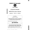 John Deere DN495 G5 Dry Spinner Spreader (MY2019) Operator's Manual (OMKK62975)