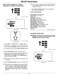Alternative view of John Deere SeedStar 2, SeedStar XP Monitor for 1745 MaxEmerge 5 Planter (790101-) Operator's Manual (OMKK76021)