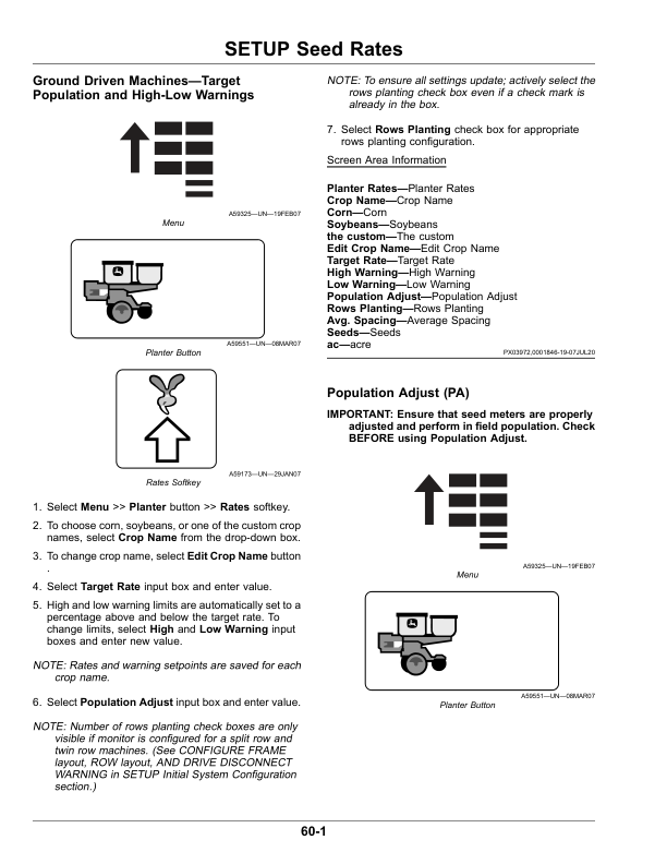 John Deere SeedStar 2, SeedStar XP Monitor for 1745 MaxEmerge 5 Planter (790101-) Operator's Manual (OMKK76021) - Image 2