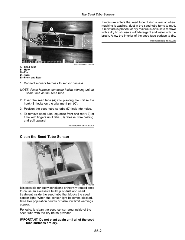John Deere SeedStar 2, SeedStar XP Monitor for 1745 MaxEmerge 5 Planter (790101-) Operator's Manual (OMKK76021) - Image 3