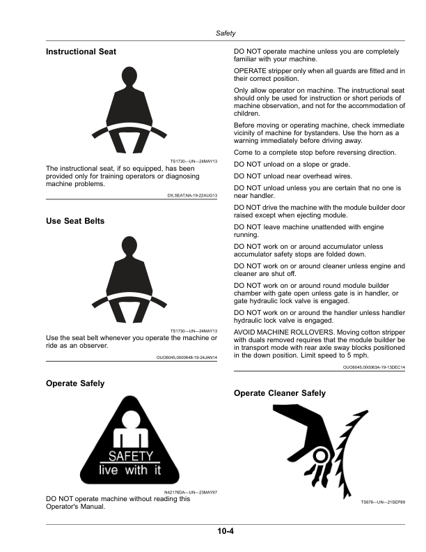 John Deere CS690 Cotton Stripper (085001-) Operator's Manual (OMKK76091) - Image 2