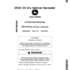 John Deere DS35 G5 Dry Spinner Spreader (North American) Operator's Manual (OMKK78884)