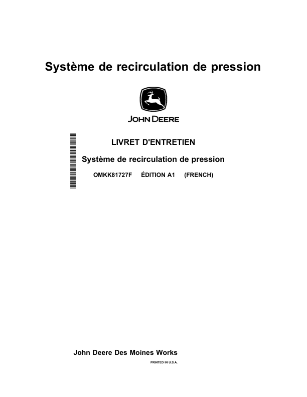John Deere Pressure Recirculation System (North American) Operator's Manual (OMKK81727) - Image 4