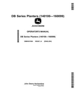 John Deere DB Series Planters (140100—160099) Operator's Manual (OMKK81964)
