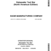 John Deere Detasseler Tool Bar (220001-) (North American) Operator's Manual (OMKK84708)