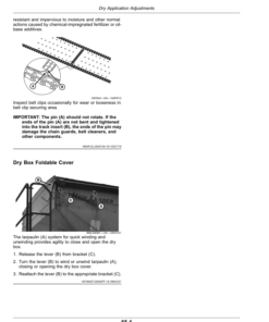 Alternative view of John Deere M4040DN Self-Propelled Spreader (Dual Feedgate Machines) (230001-) Operator's Manual (OMKK86685)