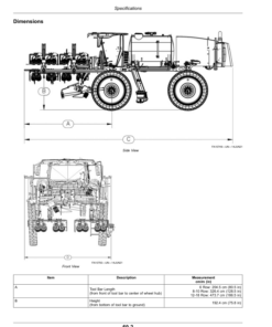 Alternative view of John Deere Detasseler Tool Bar (220001-) (Export Edition) Operator's Manual (OMKK90514)