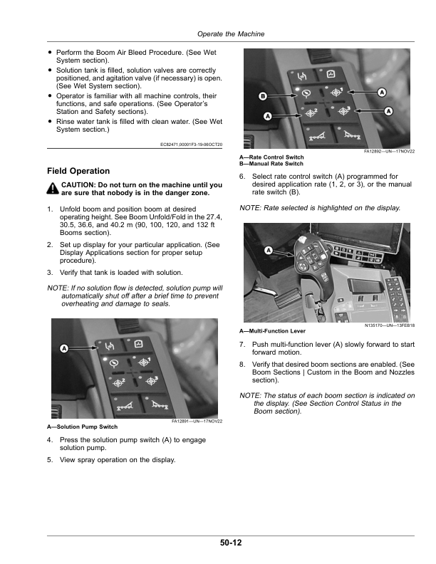 John Deere STS 12, STS 16, STS 20 Self-Propelled Sprayer (022001-023000) (Export Edition) Operator's Manual (OMKK90552) - Image 2