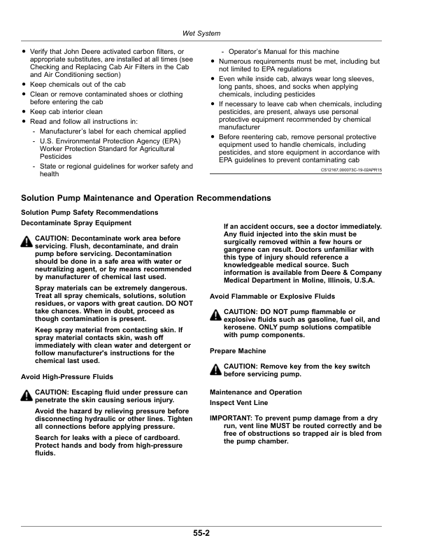 John Deere STS12, STS16, STS20 Self-Propelled Sprayer (230001-) (North American) Operator's Manual (OMKK93836) - Image 2