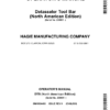 John Deere Detasseler Tool Bar  (230001-) (North American) Operator's Manual (OMKK94498)